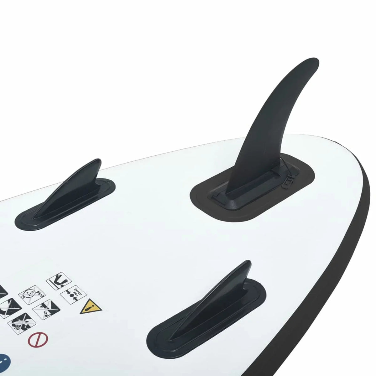 Andoer Inflatable Paddleboard Set Black and White