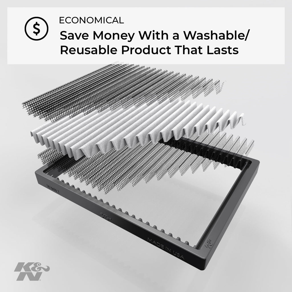 & Cabin Air Filter: Washable and Reusable: Designed For Select 2007-2016 Chevy//Buick/Saturn (Traverse, Acadia, Enclave, Outlook) Vehicle Models,