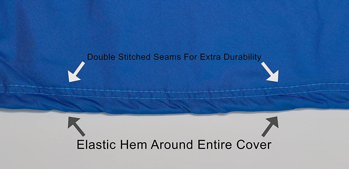 Weatherproof Jet Ski Covers for Yamaha Wave Runner  2015-2016 - Blue/Black Color - All Weather - Trailerable - Protects from Rain, Sun,  Rays, and More! Includes Trailer Straps and Storage Bag
