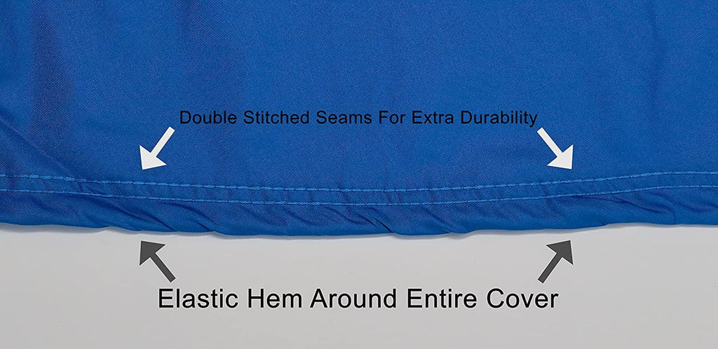 Custom Contour Fit Weatherproof Jet Ski Cover for Kawasaki 900  1995-1998 - Blue/Black Color - All Weather - Trailerable - Protect from Rain & Sun! Includes Trailer Straps & Storage Bag