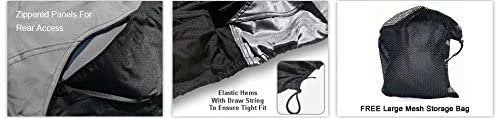 Weatherproof Jet Ski Covers for Yamaha Wave Runner  760 1997-2000 - Gray/Black Color - All Weather - Trailerable - Protects from Rain, Sun, and More! Includes Trailer Straps and Storage Bag