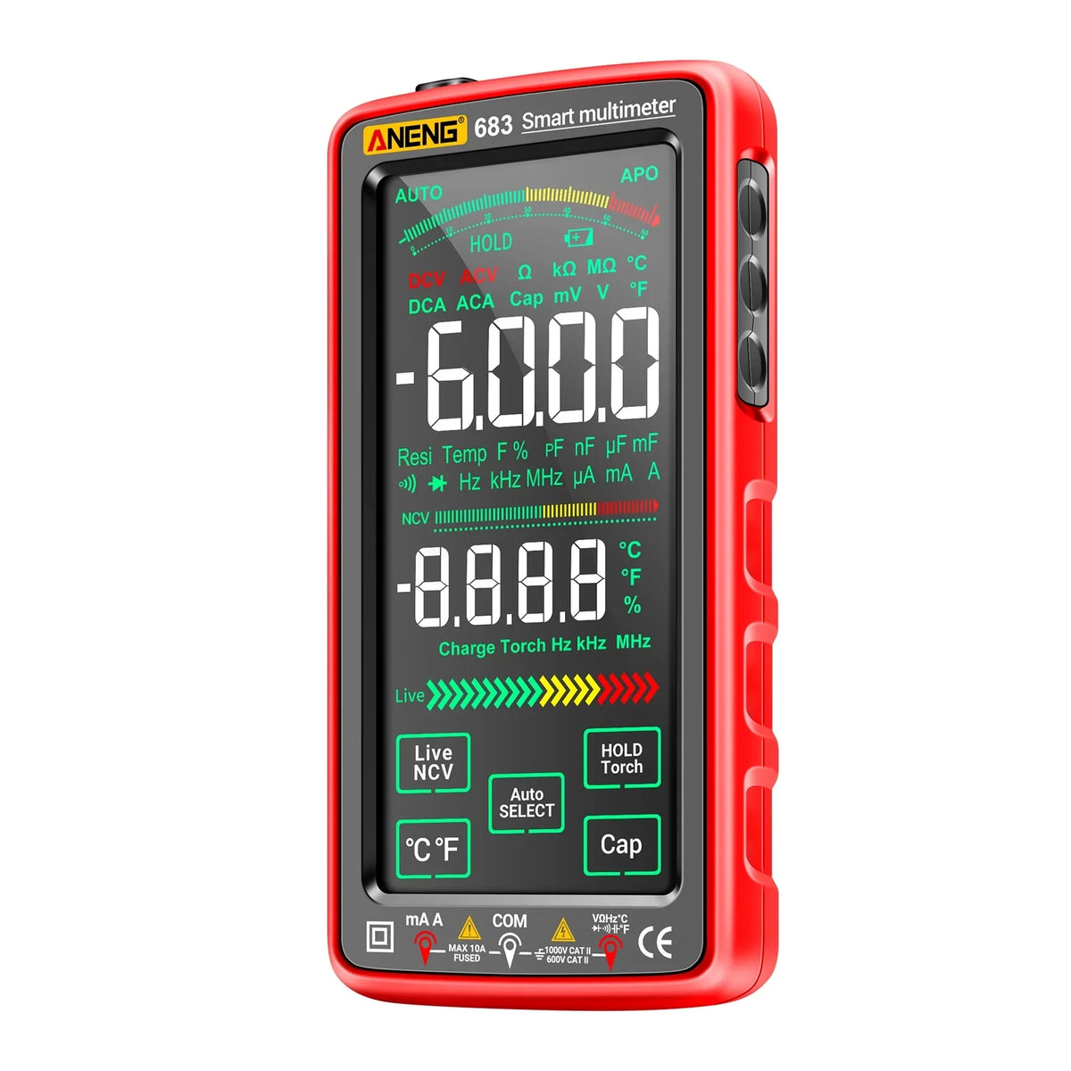 Multimeters,Screen Smart -burn Smart -burn Universal Meter Va Reverse Ncv Tester With Va Reverse Display 6000 Screen Reverse Display Ncv Universal Meter Va Tester With Current