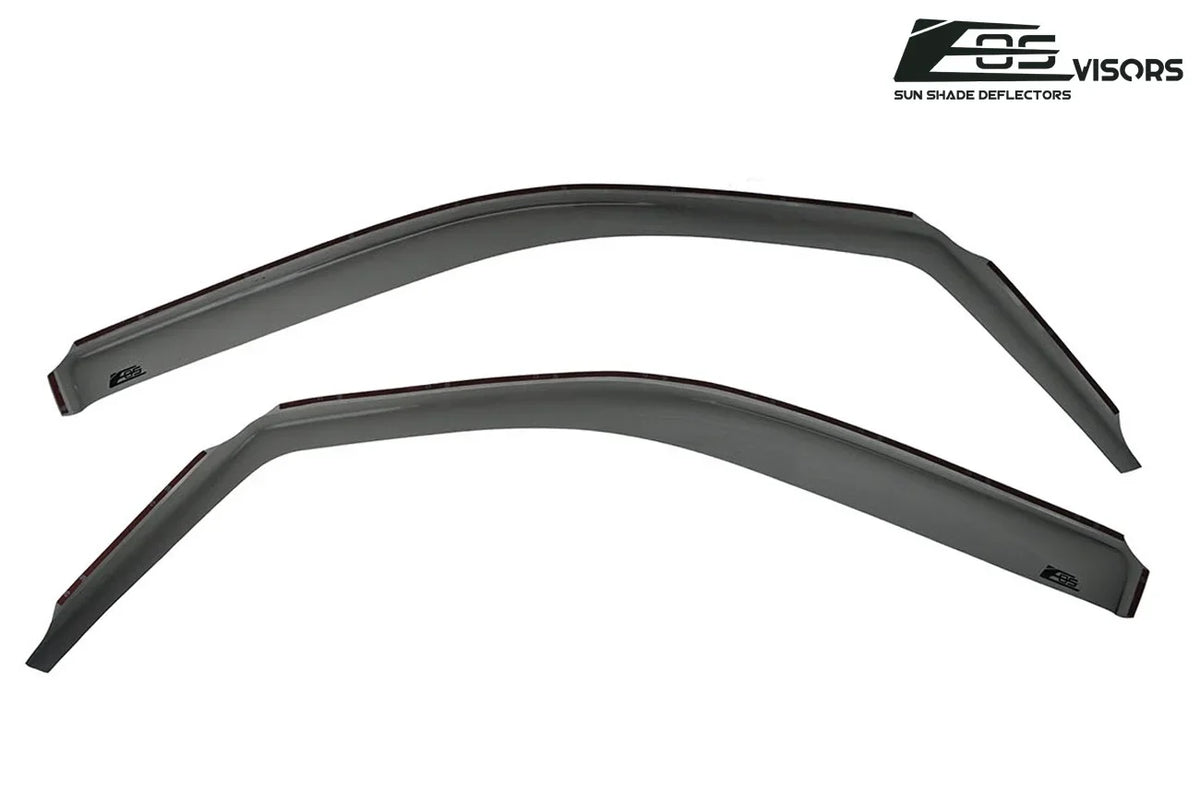Extreme Online Store for 2009-2014 Ford -150 Crew Cab |  Visors in-Channel Style Smoke Tinted Side Vents Window Deflectors Rain Guards