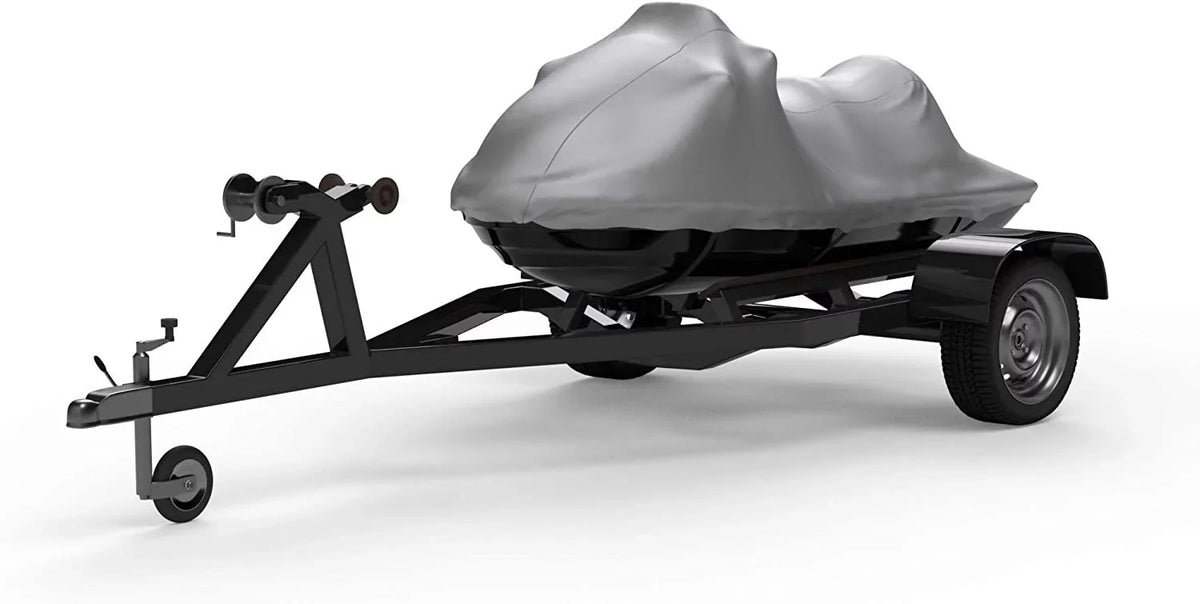 Weatherproof Jet Ski Covers for Yamaha  2019 - Silver - High Sun Protection - All Weather - Trailerable - Protects from Rain, Sun,  Rays, and More! Includes Trailer Straps and Storage Bag