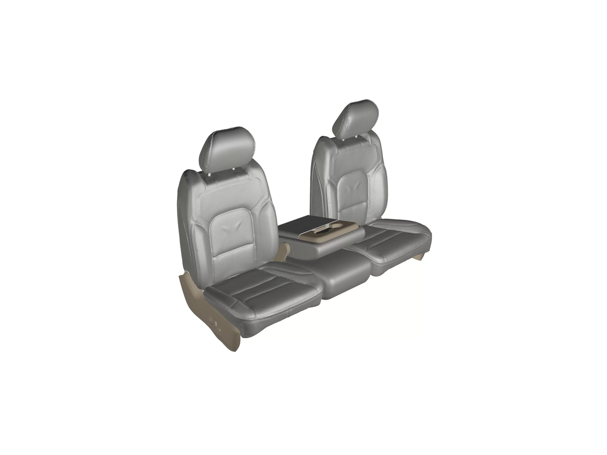 '- 2013-2019 1500-3500 and the 2020-2022 Classic Dodge Ram with opening console with 3 cupholders, in Gray Endura