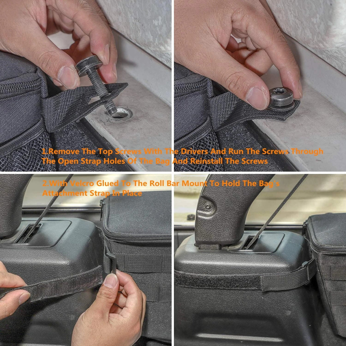 Side  Bag Organizer Tool Tray for Jeep    4 Doors 2007-2024 Stowing Tidying Car Interior Accessories