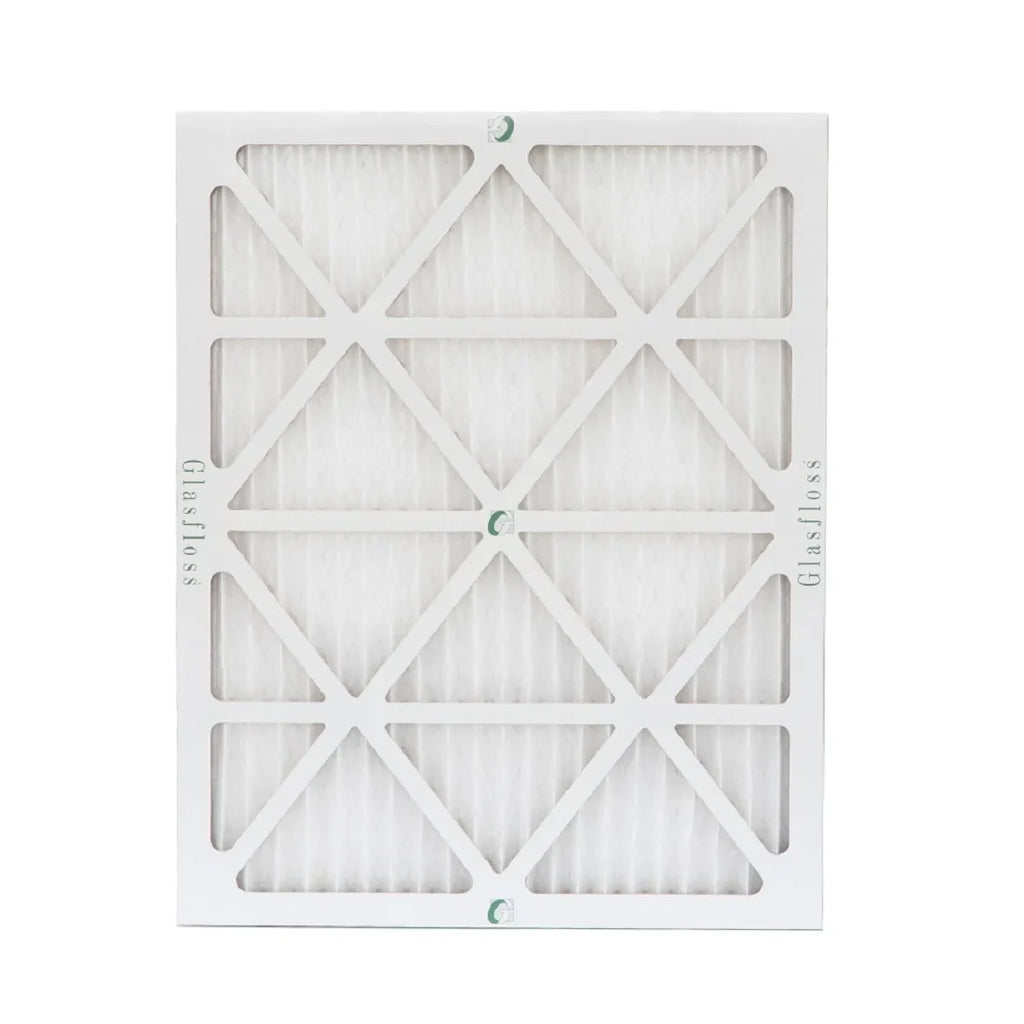 Glasfloss  20x22x1  10 Pleated  Furnace Air Filters. Box of 4. Exact Size: 19-1/2 x 21-7/8 x 7/8
