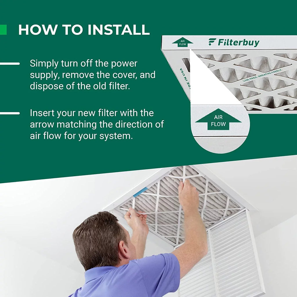 Filterbuy 18x30x1  8 Odor Eliminator Pleated   Furnace Air Filters with Activated Carbon (12-Pack)