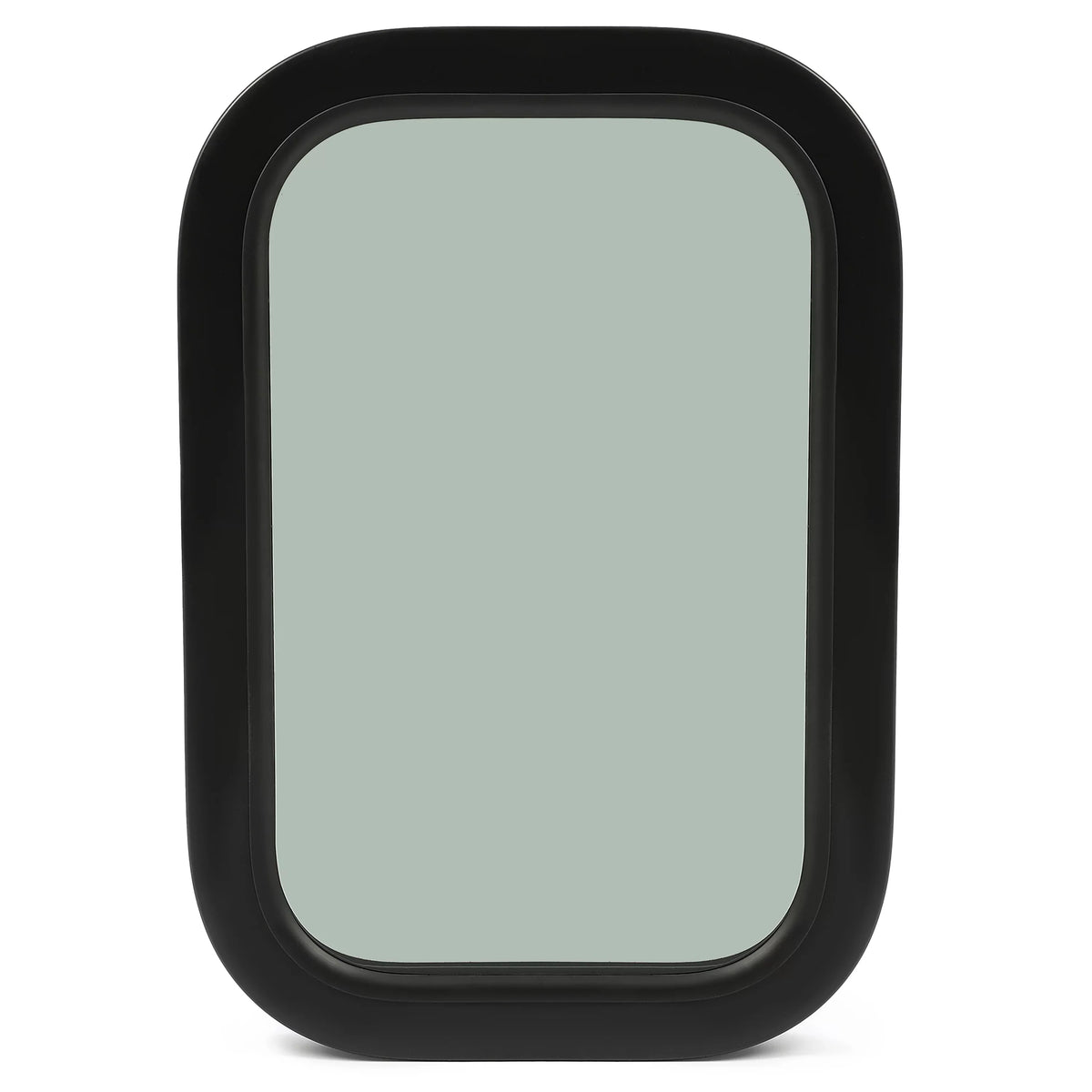 Kojem  Window Black Universal for Camper Vertical Trailer Rip-Up Cargo Powder Coated Glass Steel