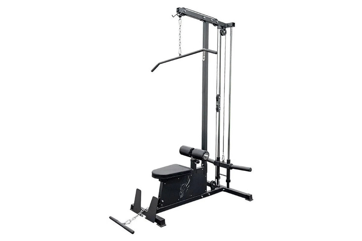 : Plate-Loaded Lat-Pulldown/Low-Row Combo