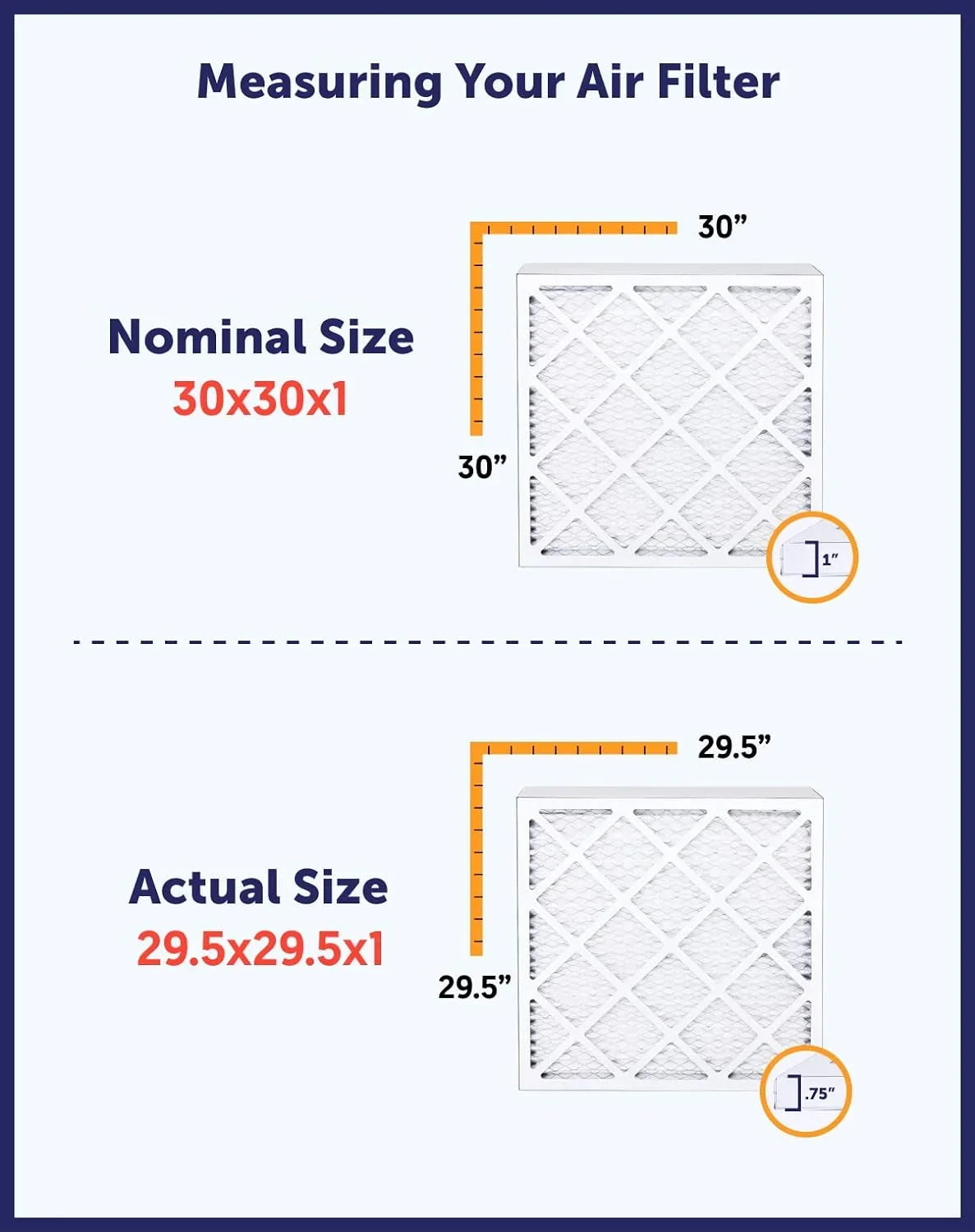Filter King 9.75x23.75x1a Air Filter | 3- |  8  Pleated / Furnace Filters |    | Actual Size: 9.75 x 23.75 x .75"