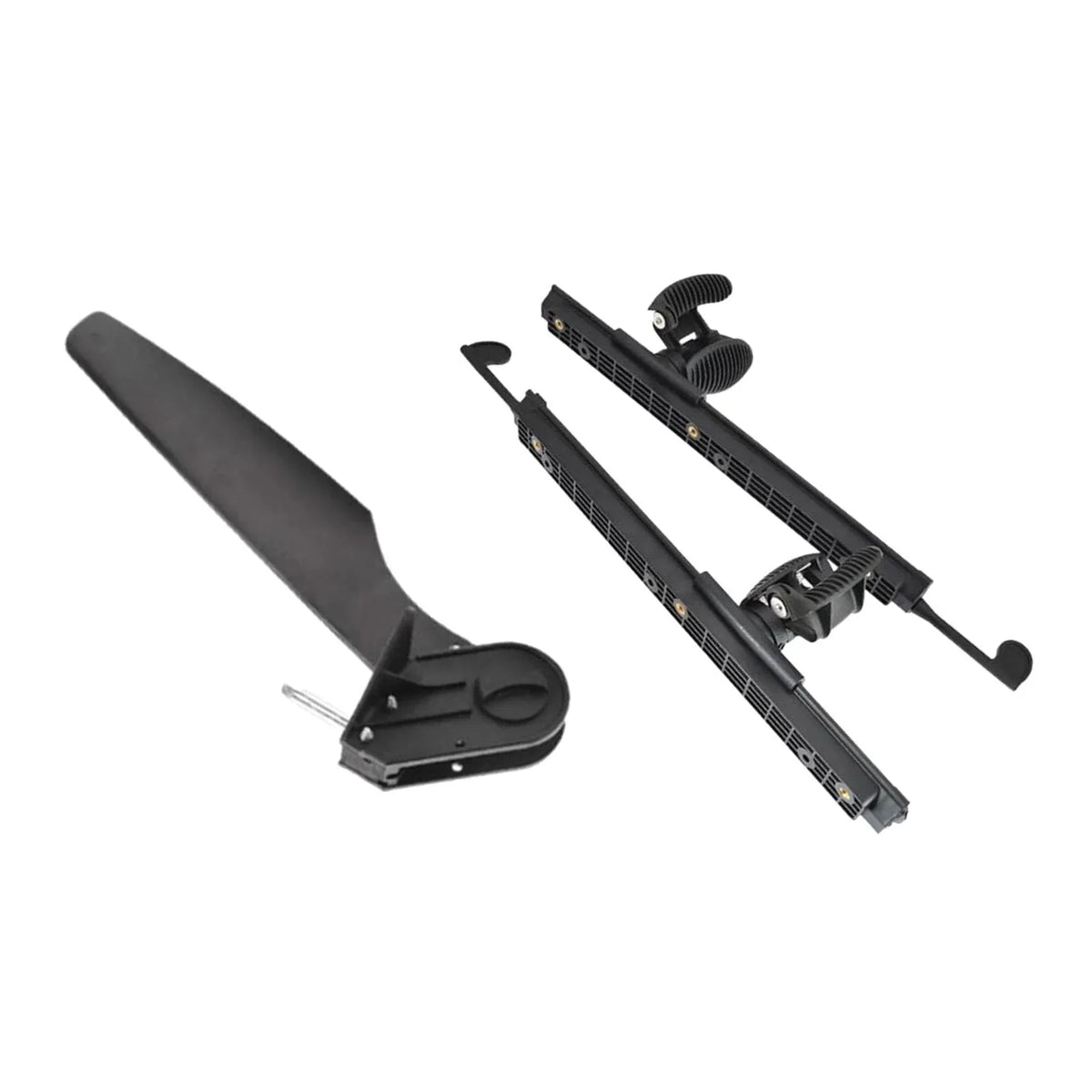Kayak Rudder Kayak Foot Pegs Boat Tail Watercraft Rudder with Foot Brace Pedals for Fishing Boat Canoeing Marine Accessories