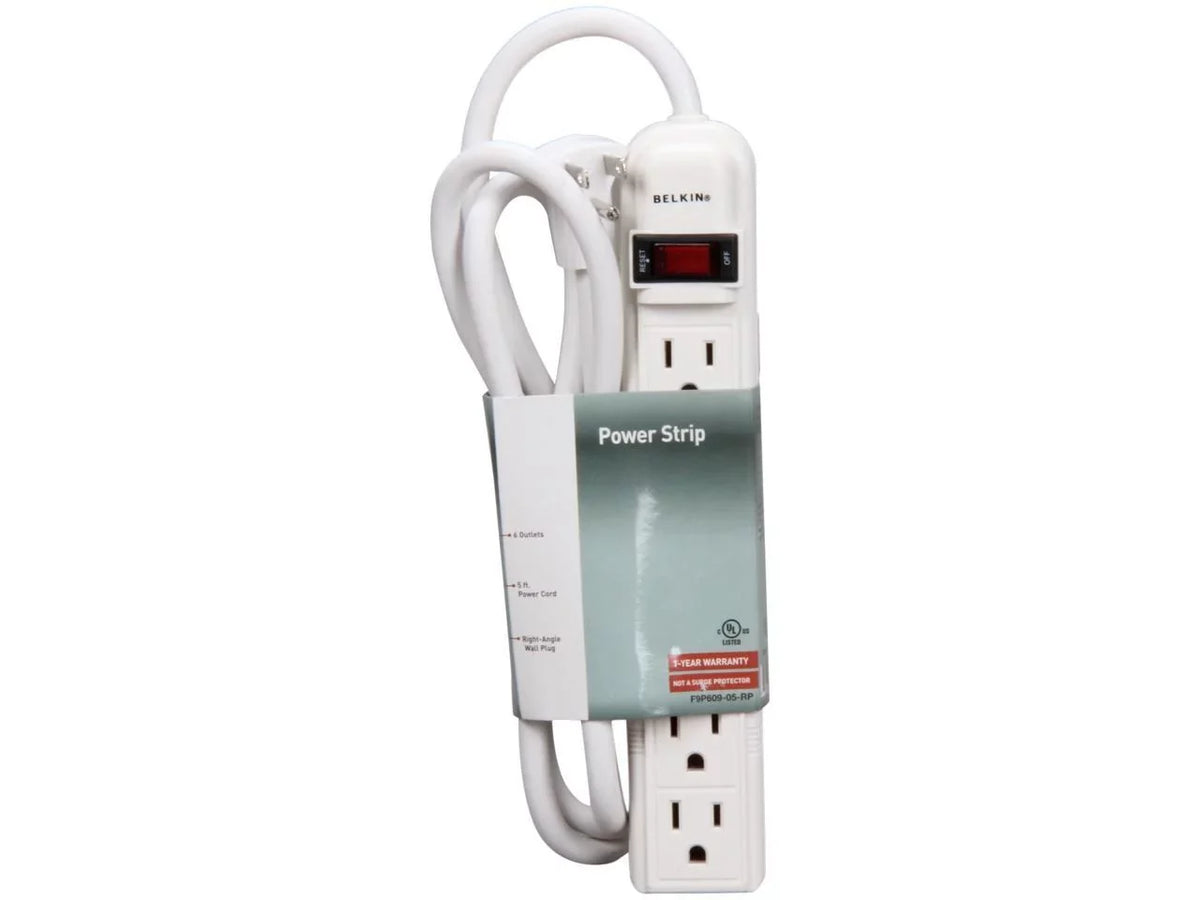 '-05R- 6 Outlets Power Console 5 ft. Cord Length