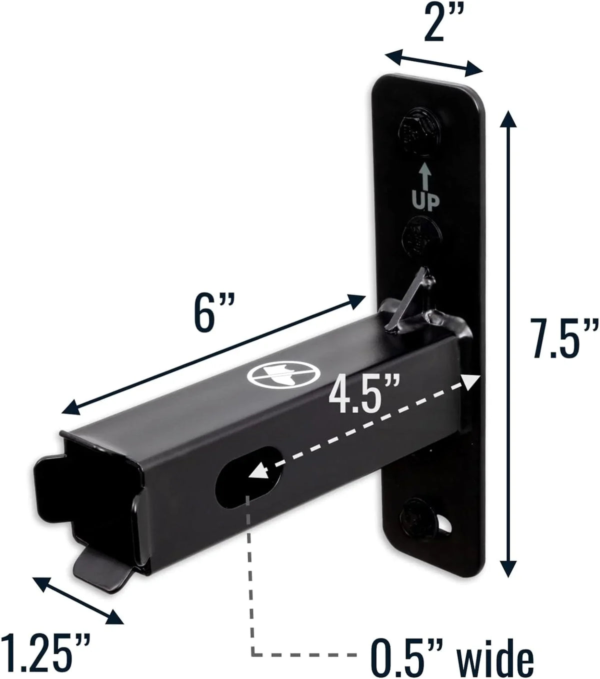 Storeyourboard Hitch Wall Mount, Bike And Cargo Rack Hanging Garage Organizer, Trailer Hitch Receiver Storage, Holds Max 175 Lbs (1.25 Inch)