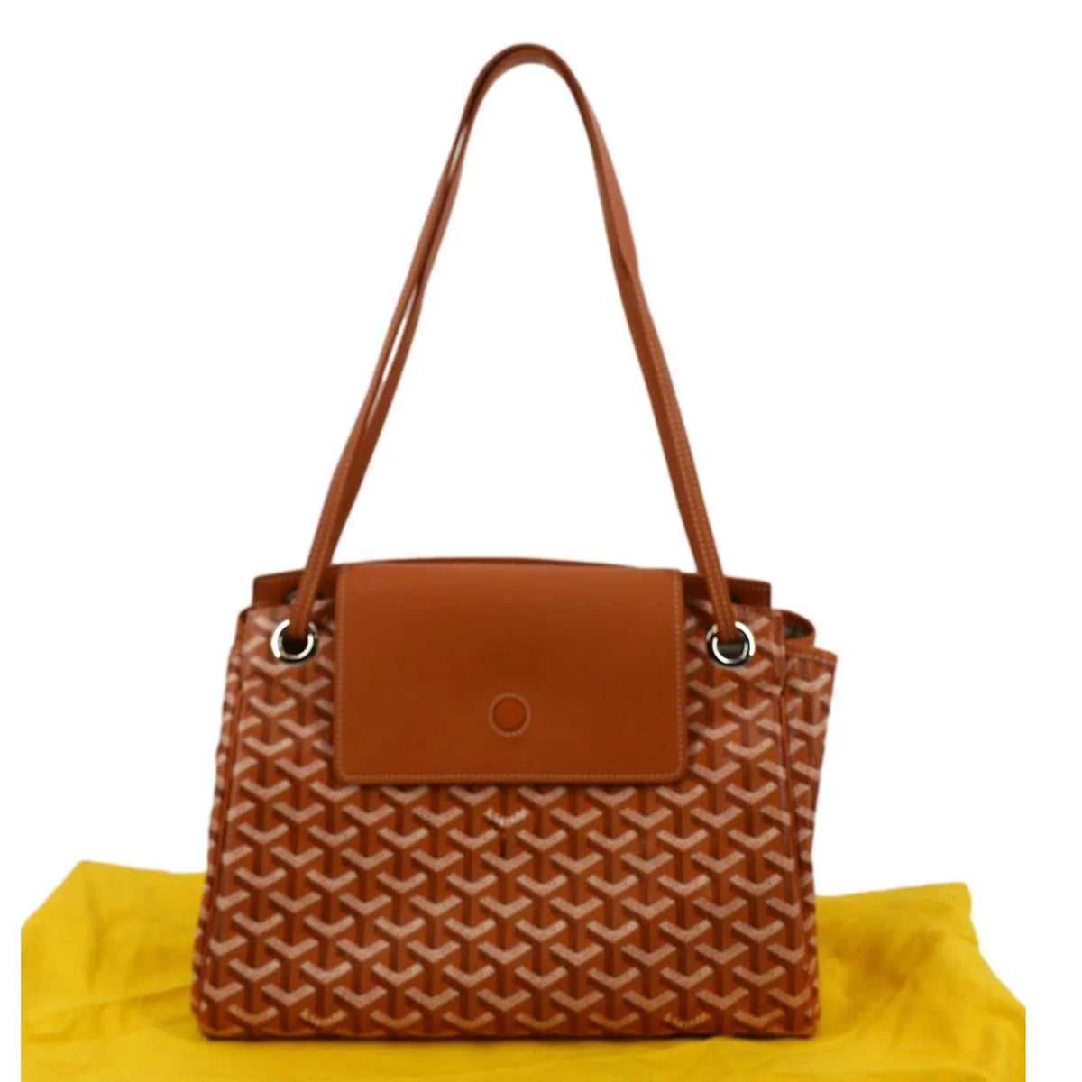 Pre-owned  Rouette Soft Canvas Shoulder Bag Orange