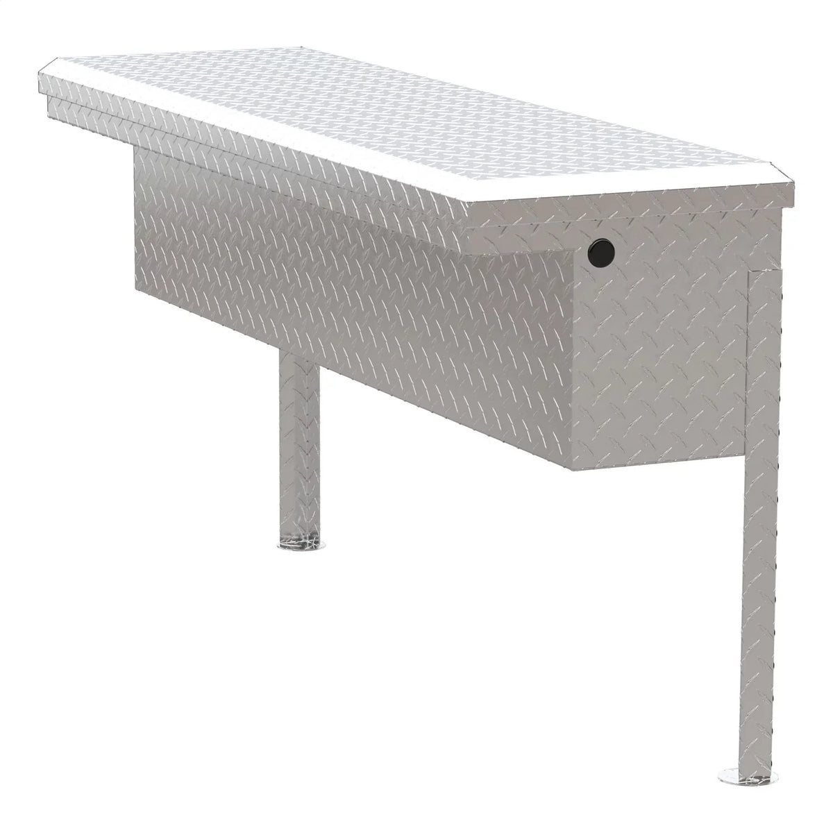 '-48- Side Mount Series Single Lid Tool Box;  48 in. x  11.25 in. x  11 in.; Low Profile; Brite Aluminum; Mounting Hardware Not Included;