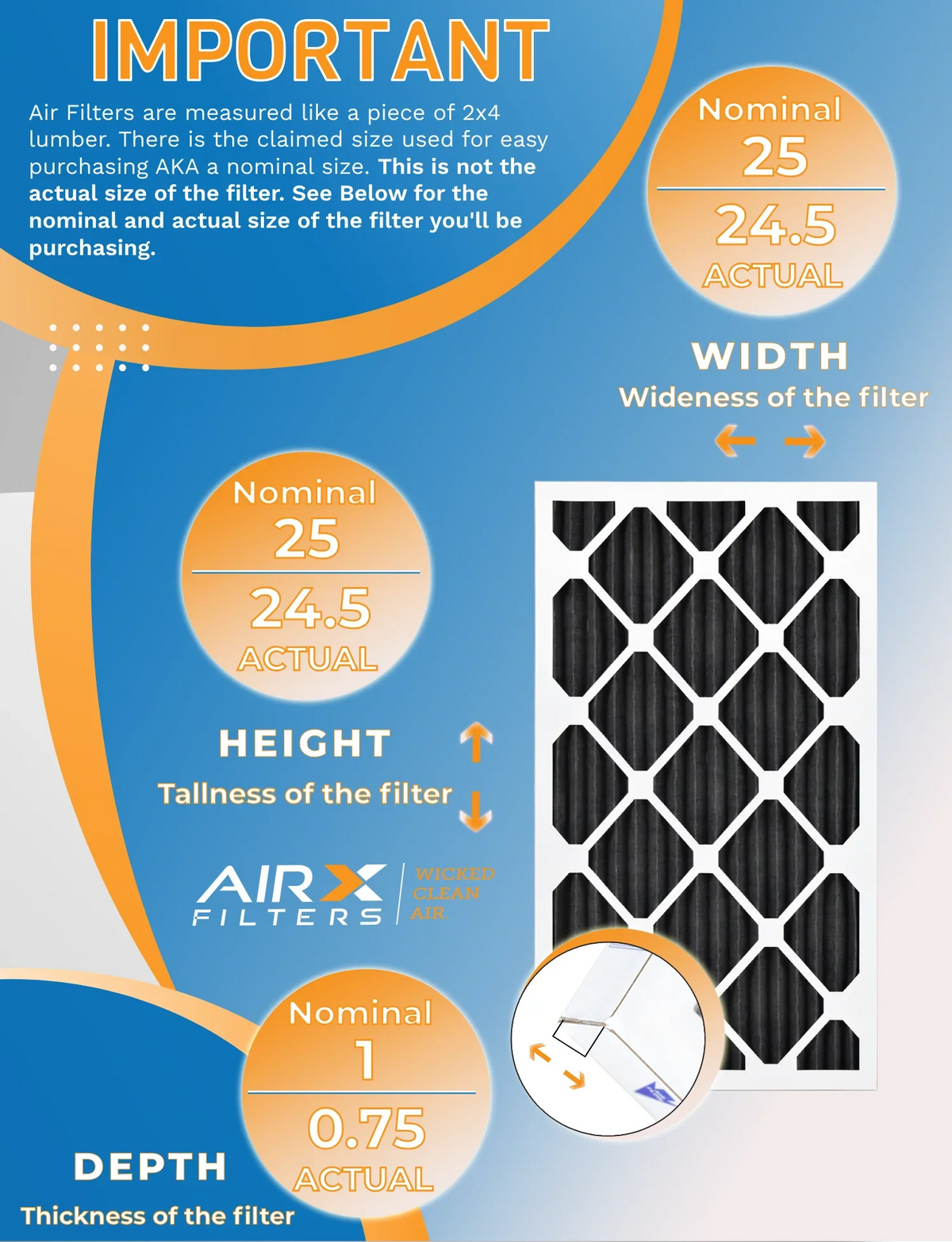 25x25x1 Air Filter  8 Rating, 12 Pack of Furnace Filters Comparable to  700,  5, Pet Odor Retention Filters - Made in  by     .