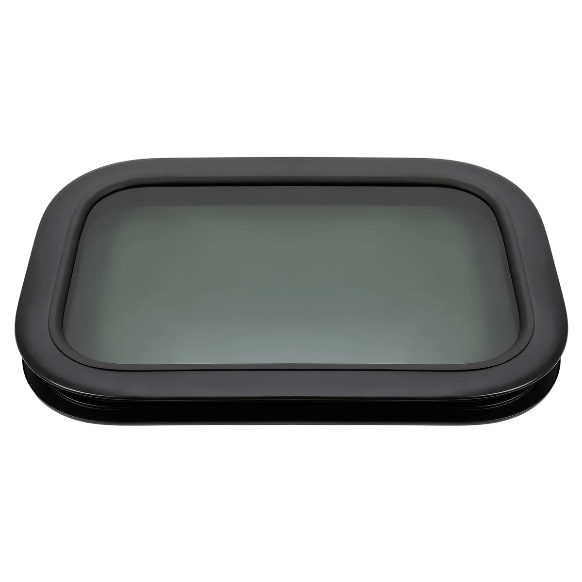Kojem  Window Black Universal for Camper Vertical Trailer Rip-Up Cargo Powder Coated Glass Steel