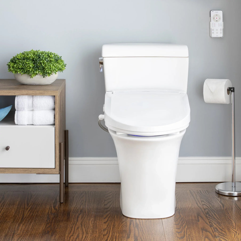 Brondell Swash  Advanced Bidet Toilet Seat with Remote Control, Elongated White