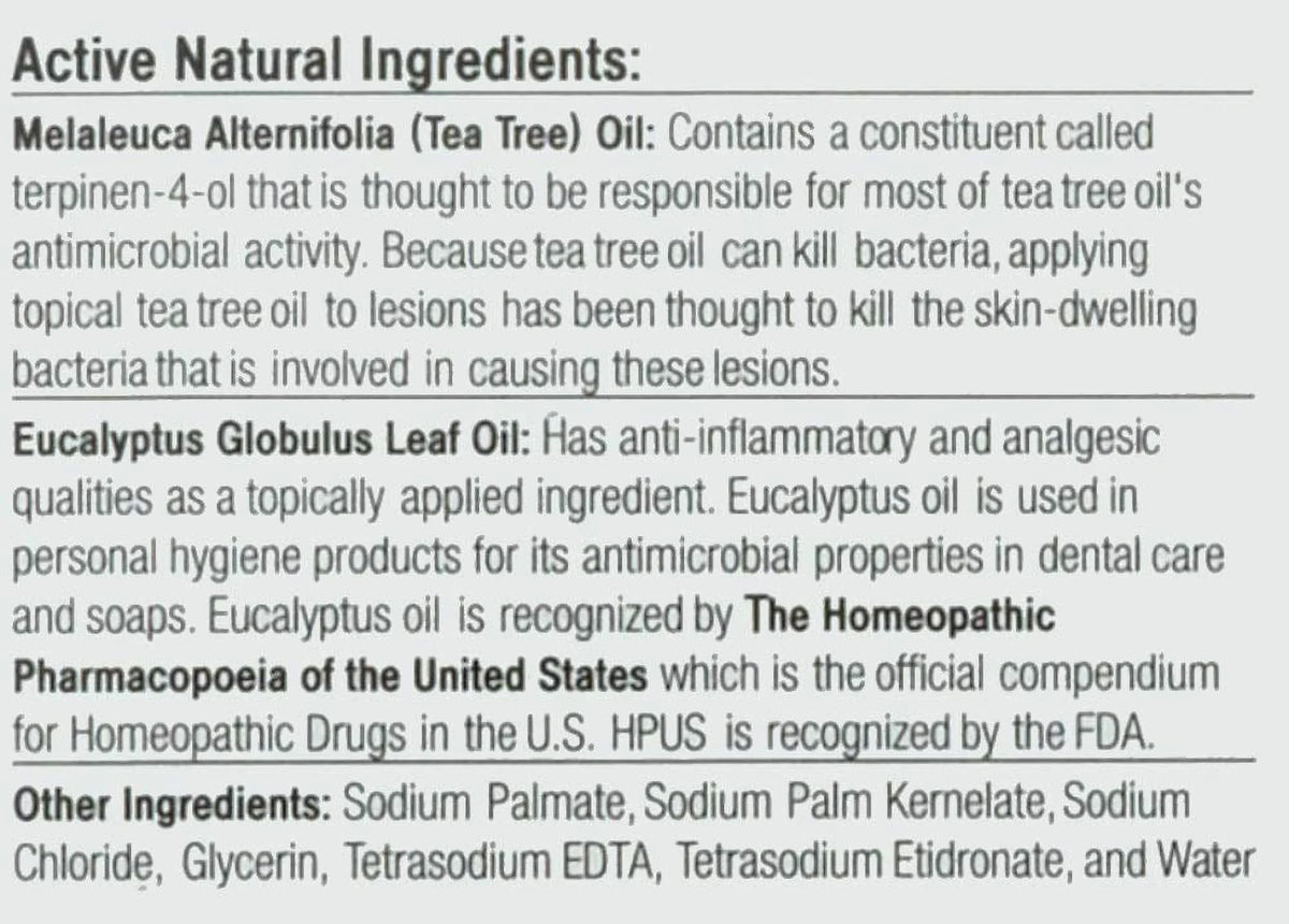 Defense Soap Essential Oil 1 Ounce (2 Pack) | All Natural Pharmaceutical Grade Tea Tree and Eucalyptus Oils Help with Scratches, Scrapes, Body Odor, Acne, Ringworm, Psoriasis, Dandruff