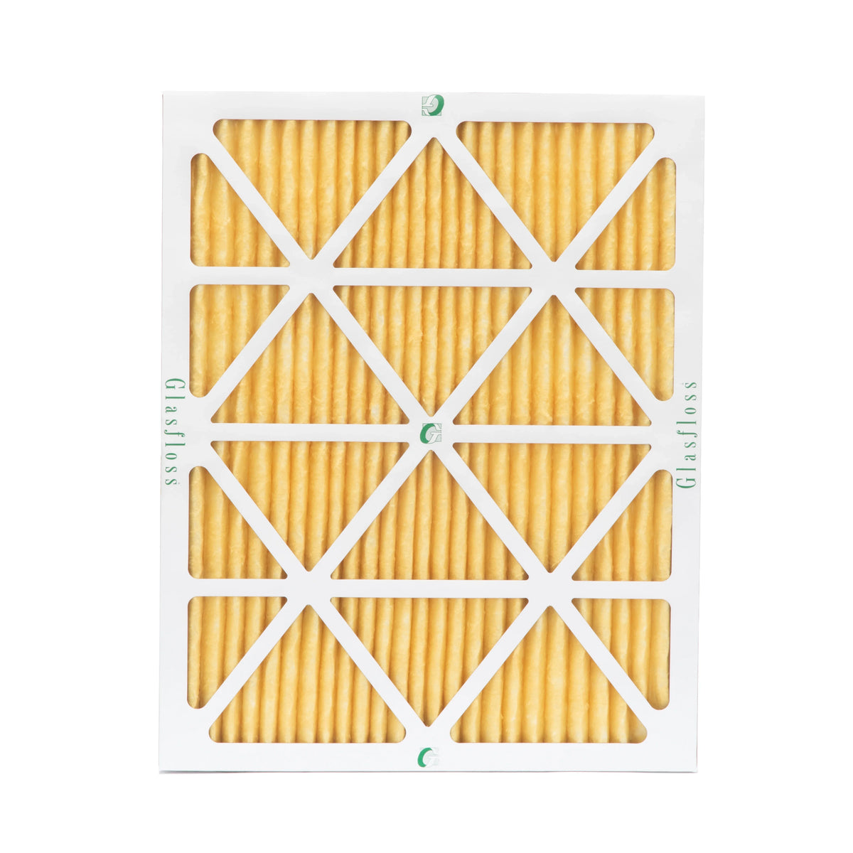6 Pack of 20x25x1  11 Pleated Air Filters by Glasfloss. Actual Size: 19-1/2 x 24-1/2 x 7/8