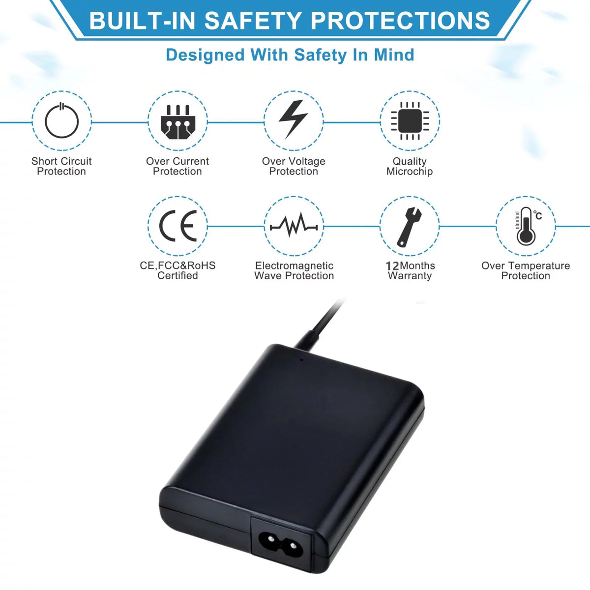 PwrON Compatible 19V 2.37A  Adapter Power Charger Replacement for Asus x551m x551ma x551ma-ds21q