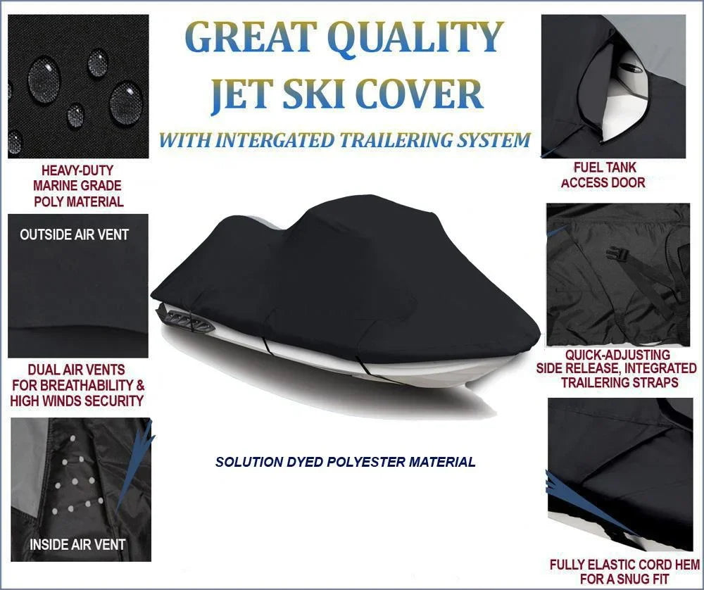 Cover Compatible for   Jet ski protective WaveBlaster  750 1996 1997     1-2 Seater