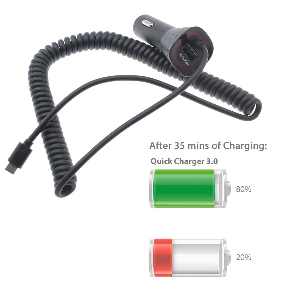 Fast Car Charger with Phone Mount - -  Socket Adapter and Air Vent Holder Auto Lock for  S48c,, Pro - Coolpad Legacy,,Brisa - Cricket Ovation, Influence, 2, Icon 2 -