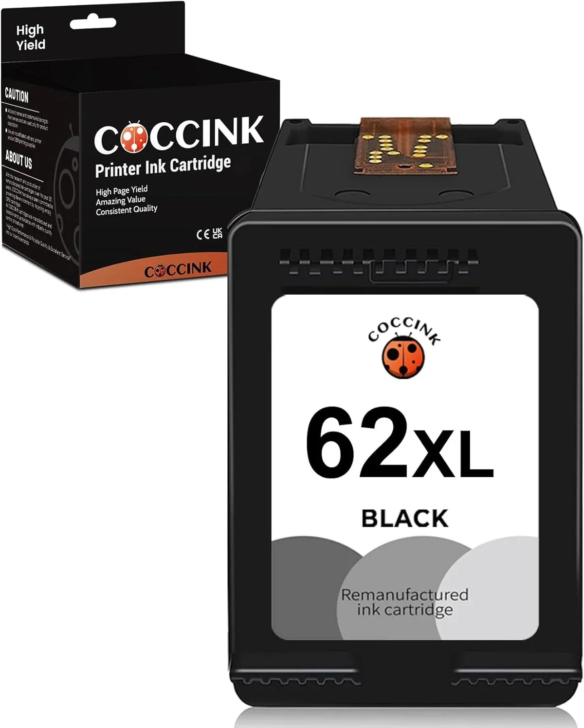 62XL Ink Cartridge Replacement for  62  for Envy 5660 7645 7640 5642 5643 5640 OfficeJet 250 5740 200 5746