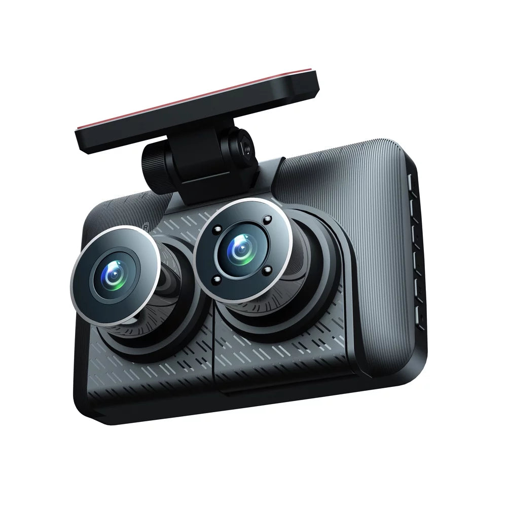 Apexeon 4in Clear Car Rearview Mirror Dash Cam, Car Video Recording Camcorder, Auto Safety Driving Recorder