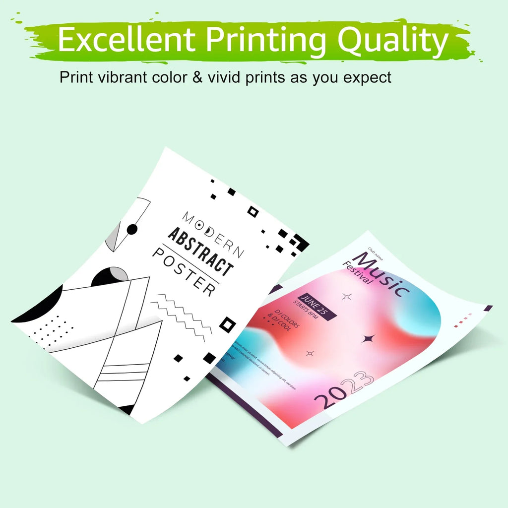 62XL Ink Cartridges Replacement for  High Yield 62  Compatible with Envy 5540 5640 5660 7644 7645 OfficeJet 5740 8040 OfficeJet 200 250 (6 Tri-Color)