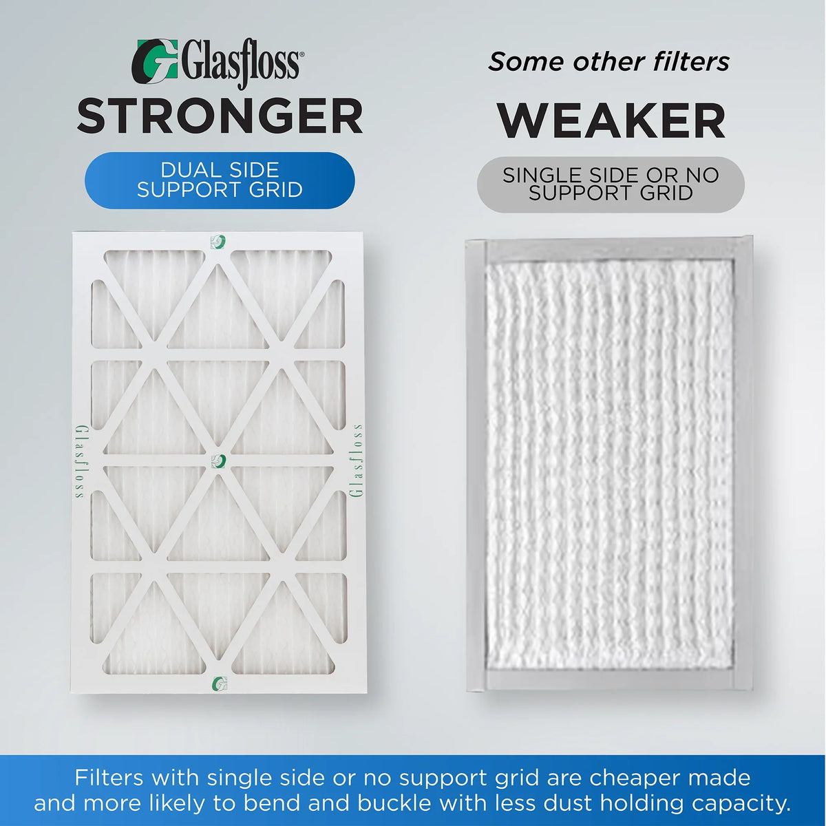 15x20x1  10 Pleated  Furnace Air Filters by Glasfloss Industries. ( 8 Pack ) Exact Size: 14-1/2 x 19-1/2 x 7/8