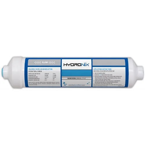 Package Of 5  -10Q Hydronix Inline Coconut Carbon Filter