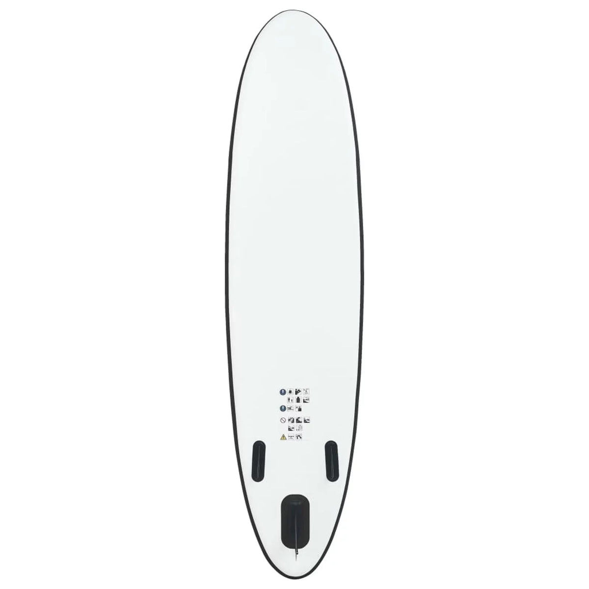 Andoer Inflatable Paddleboard Set Black and White