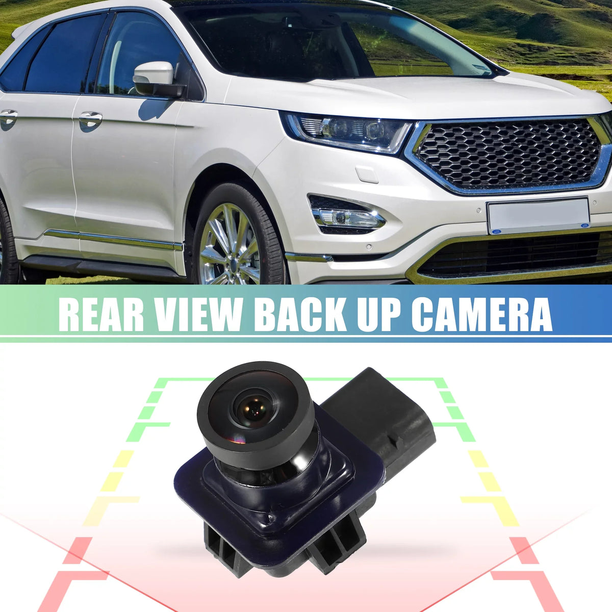 Unique Bargains -19G490- Car Rear View Backup Camera with Pry Bar for Ford Edge 11-14