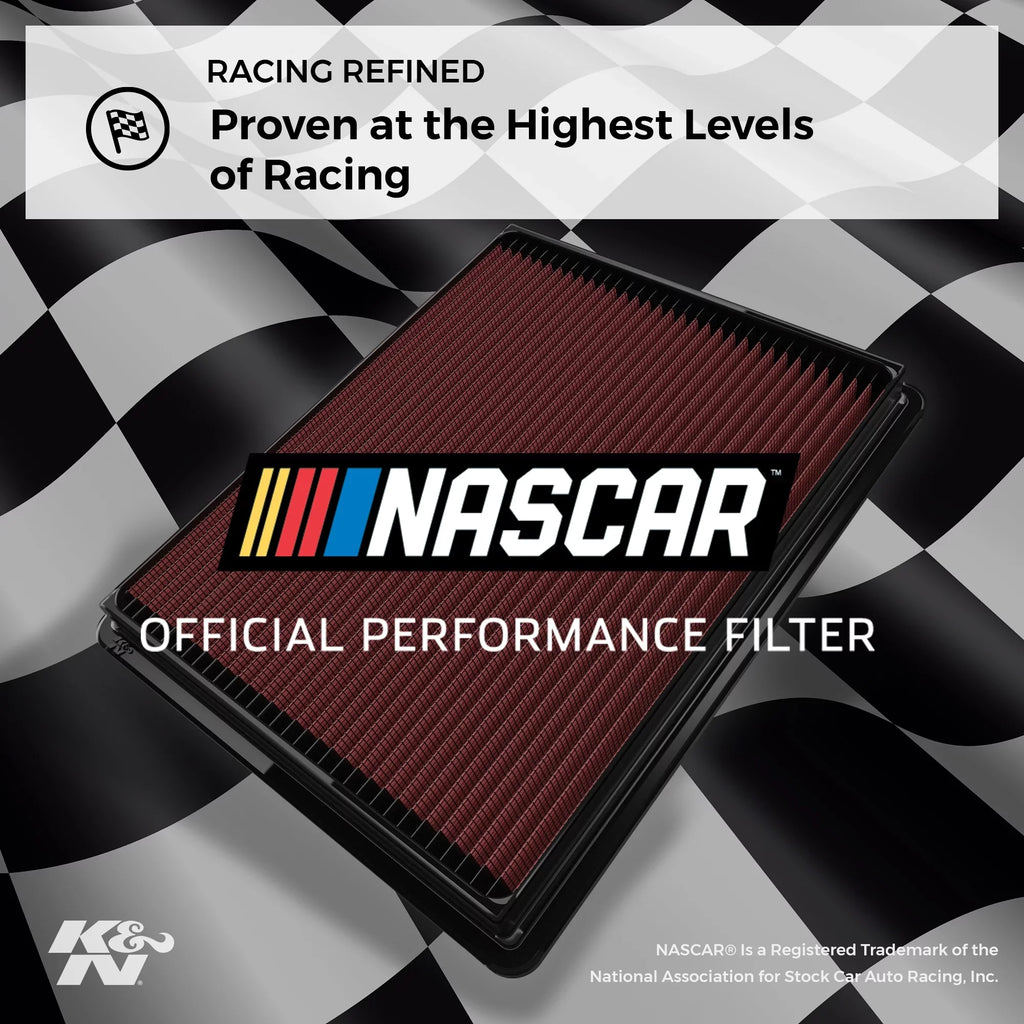 & Engine Air Filter: High Performance, Premium, Washable, Replacement Filter: 2013-2016  (Genesis Coupe), 33-2481