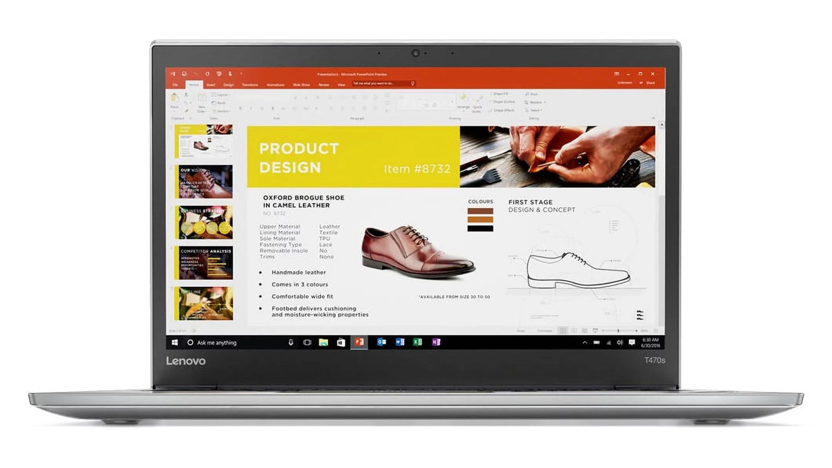Lenovo ThinkPad T470s Windows 7 Pro Laptop - Intel Core i7-7600U, 20GB , 180GB , 14"   (2560x1440) Matte Display, Fingerprint Reader, Smart Card Reader, Silver Color