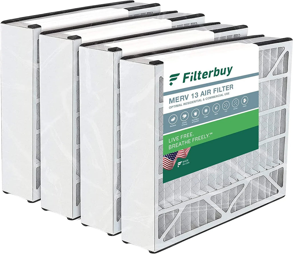 Filterbuy 20x20x5  13 Pleated   Furnace Air Filters for Trion Air Bear 255649-103 (4-Pack)