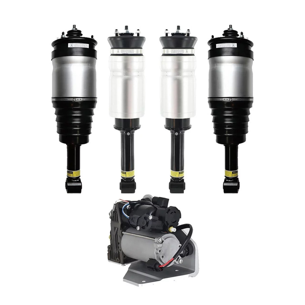 Full Set Front-Rear Air Suspension Spring Strut-Air Suspension Compressor Pump For 2010-2012 Land Rover