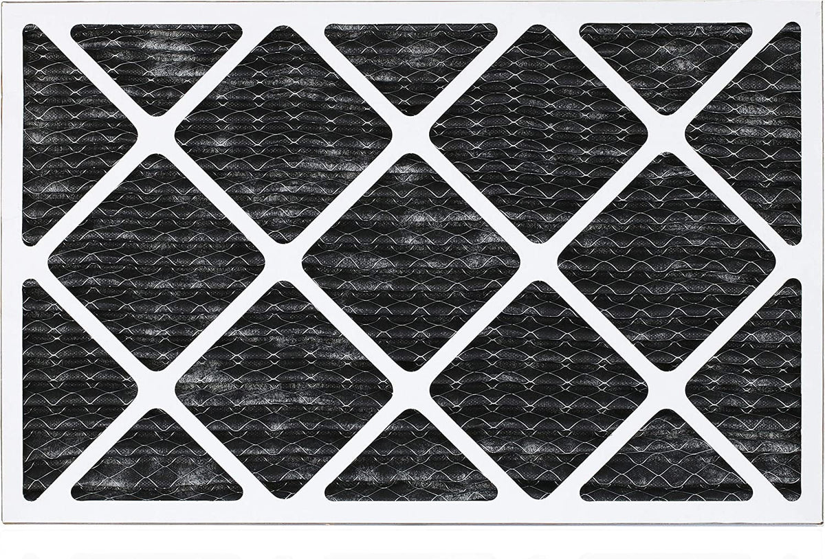 Filterbuy 17x25x1  8 Odor Eliminator Pleated   Furnace Air Filters with Activated Carbon (6-Pack)
