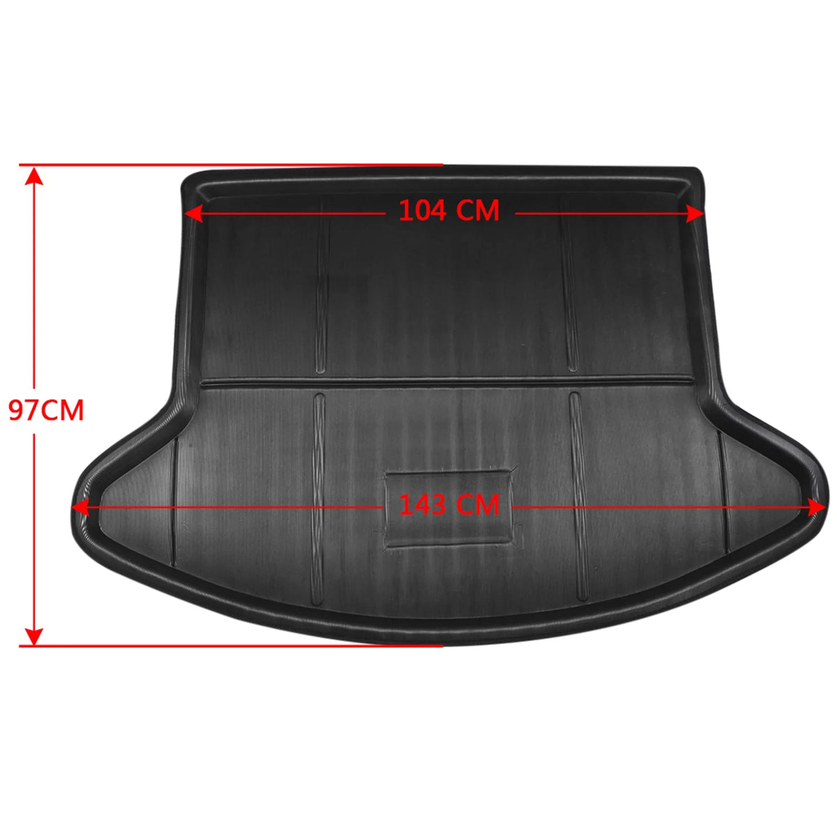 Unique Bargains Black Rear Trunk Tray Boot Liner Cargo Floor Mat Cover for Mazda -5 2013-2016