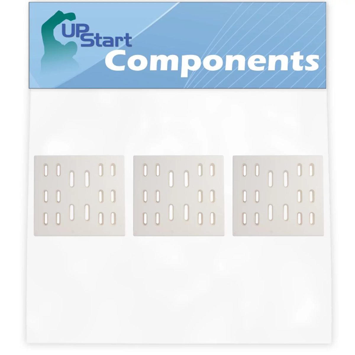 3-Pack  Grill Heat Shield Plate Tent Replacement Parts for Bakers Chefs Regal04CLP - Compatible Barbeque Ceramic Flame Tamer, Guard, Deflector, Flavorizer Bar, Vaporizer Bar, Burner Cover 8"
