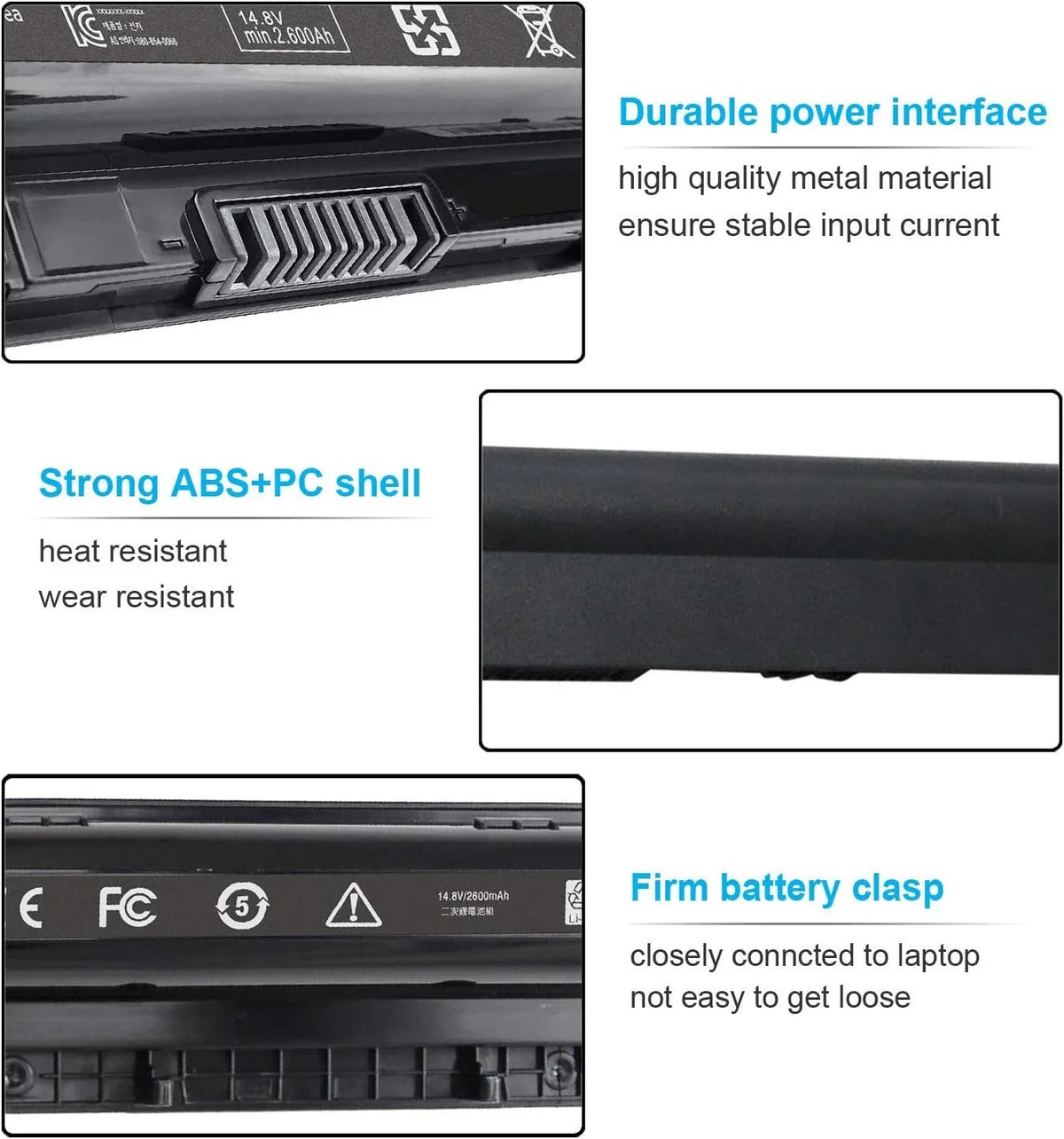 40Wh  14.8V y for Dell Inspiron 15 3000 5000 Series 5559 5566 5555 5558 5758 3552 3567 3558 3551 17 5759