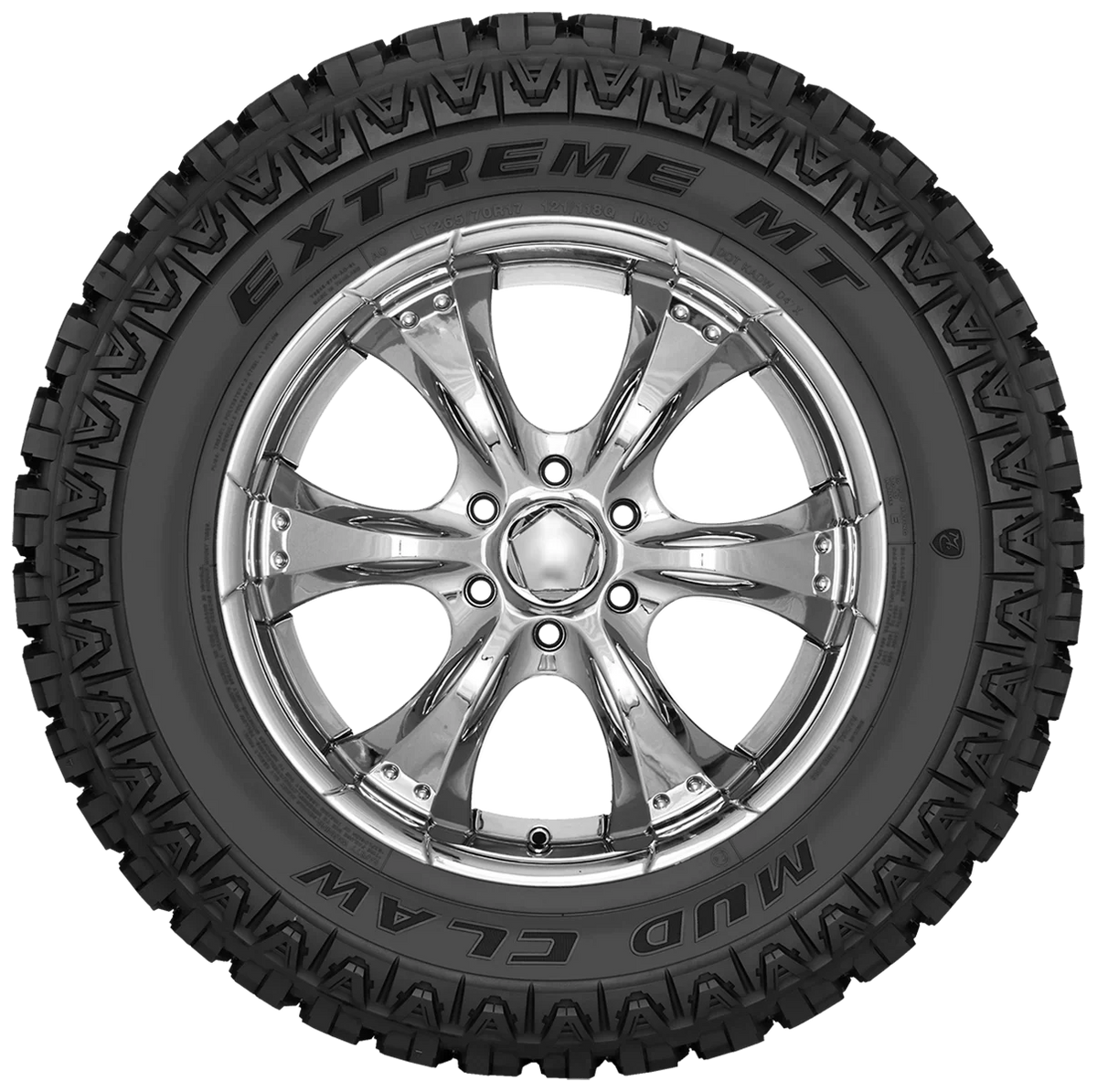 4 Mud Claw Extreme /  285/70R17 121/118Q All Terrain Off-Road Truck Mud Tire  / 285/70/17 / 2857017