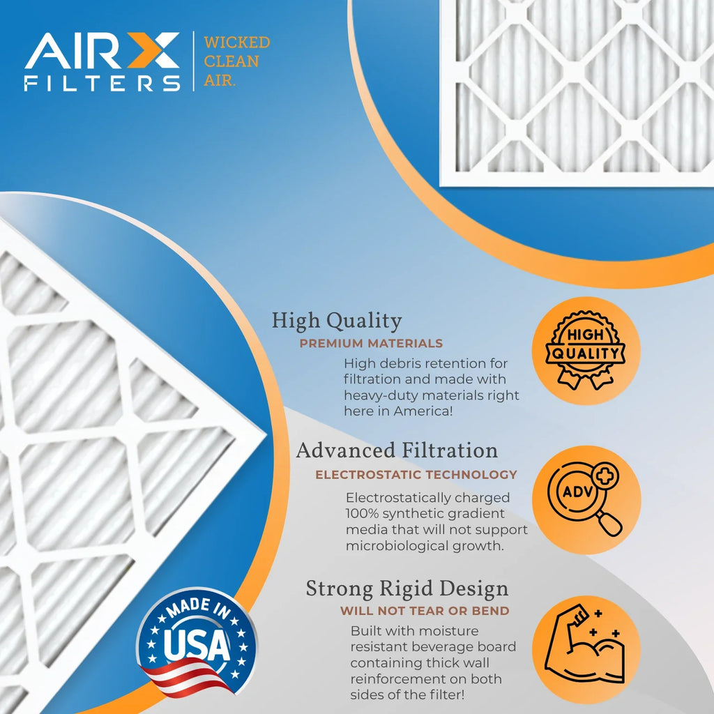 18x24x1 Air Filter  11 Rating, 12 Pack of Furnace Filters Comparable to  1000,  1200 &  7 - Made in  by     .