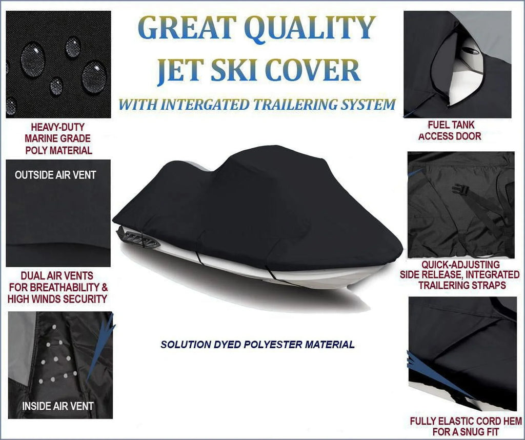 600D   Cover Compatible for Sea Doo Sea-Doo  4-  2003 2004 2005 Jet Ski Watercraft Cover