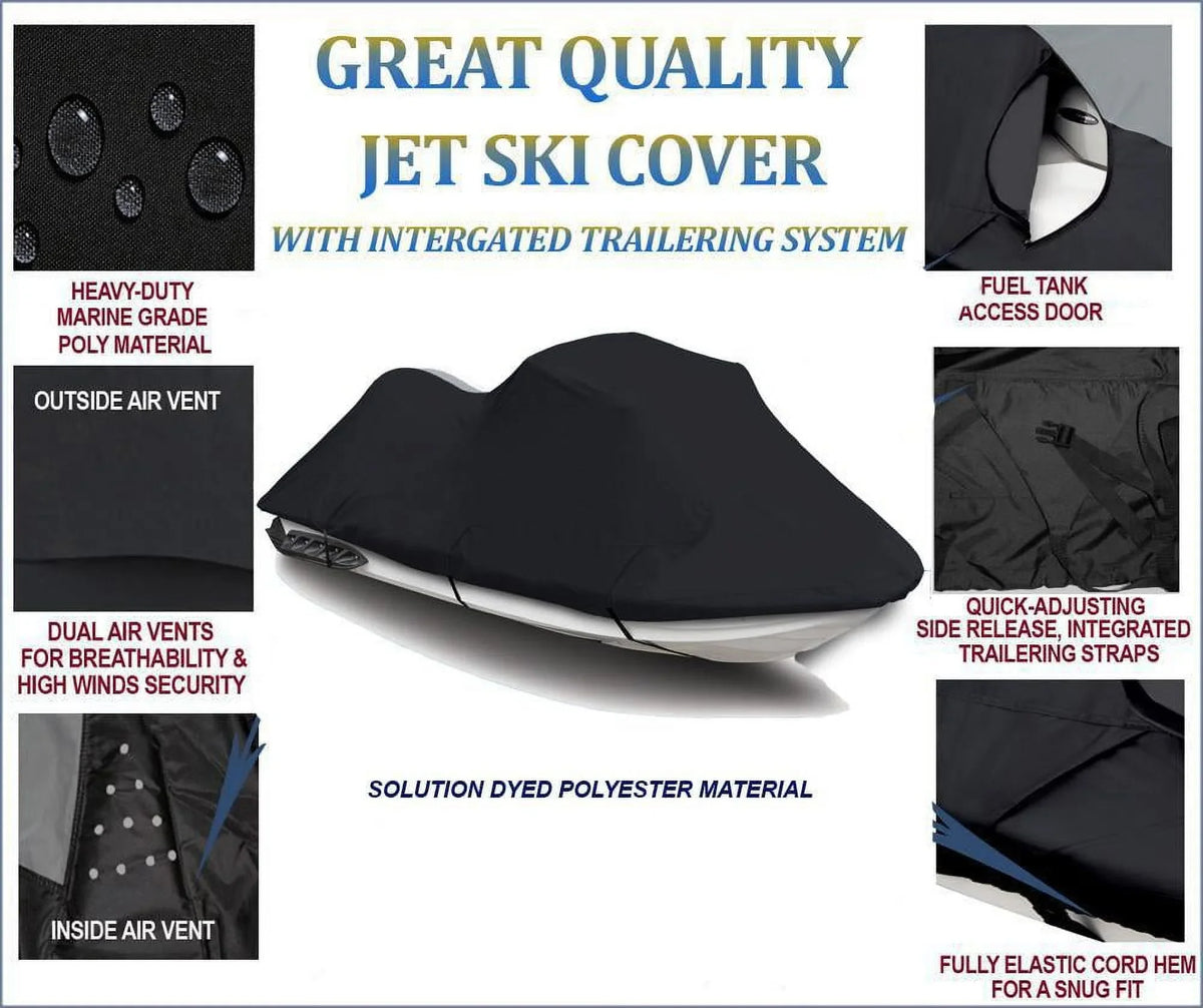 600D   Cover Compatible for Sea Doo Sea-Doo  4-  2003 2004 2005 Jet Ski Watercraft Cover