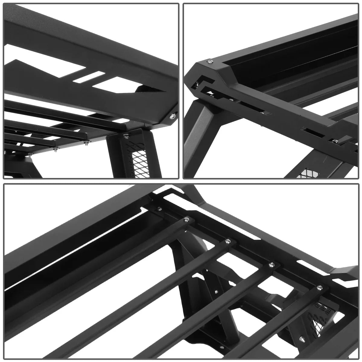 Motoring -007 For 2007 to 2018 Toyota Tundra Square Style Offroad Truck Bed Roll Bar+Cargo Box 08 09 10 11 12 13 14 15 16 17